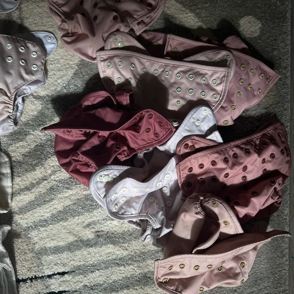 Assorted Kids Diaper Covers - Pink, Cream, Blue Floral